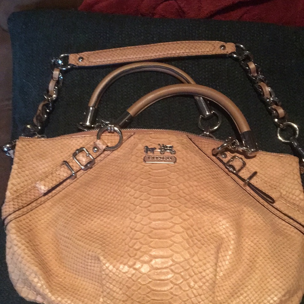 Coach Tan Leather Satchel - Picture 2 of 9